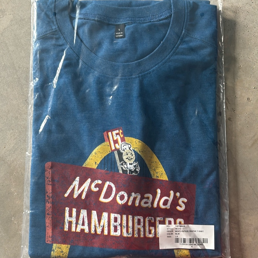 1st edition McDonald’s blue shirt- vintage